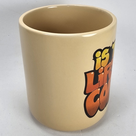 Vintage 1983 Is There Life Before Coffee? Mug by C.M. Paula Co. - Picture 4 of 10